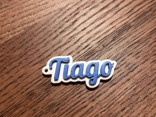 Tiago name keychain