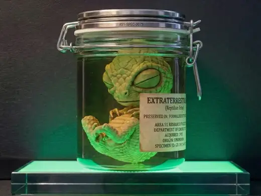 Alien-Embryo (Fötus) 04 "New Area 51-Exemplar"