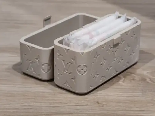 Stylish Feminine Hygiene Product Organizer Box LV