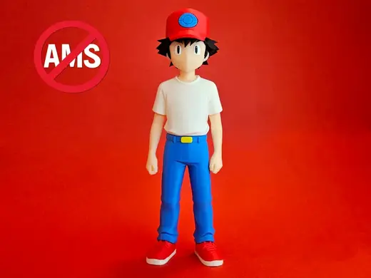 Ash Ketchum Pokemon figure AMS / NO AMS Multipart