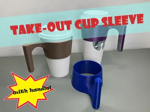 Take-Out Cup Sleeve w/Handle