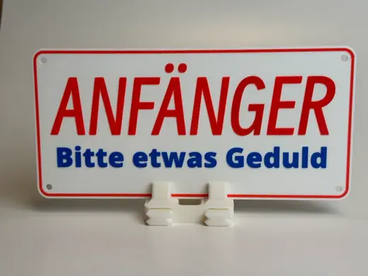 Schild Fahranfänger für Autoscheibe, German