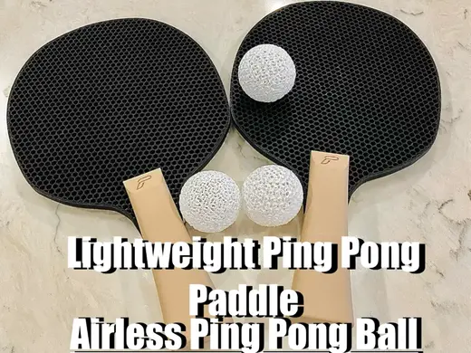 Lightweight Ping Pong Paddle with Airless Ball