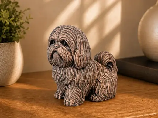 Shih Tzu Sitting Dog Figurine