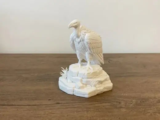 Vulture on Rocky Base - Wild West Decorative Model