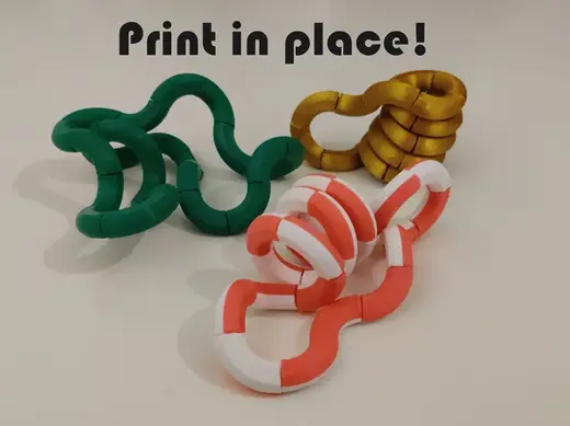 Twist & Turn Fidget - Print in Place!