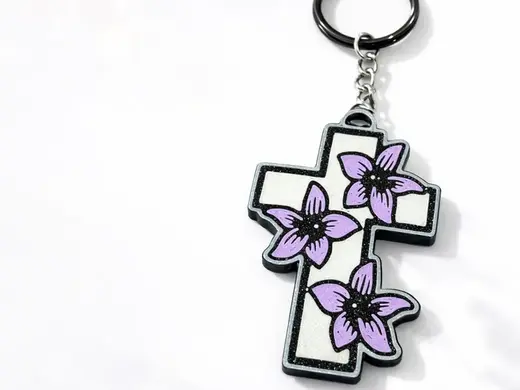 keychain combines the strength of the cross