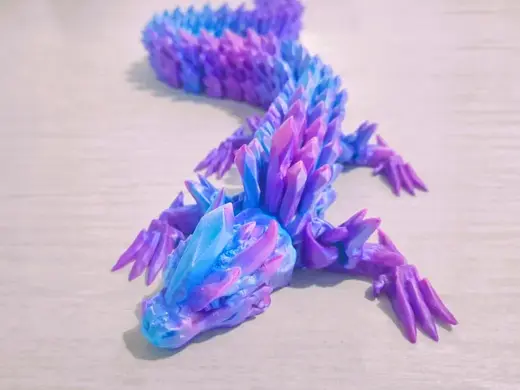 Articulated crystal dragon