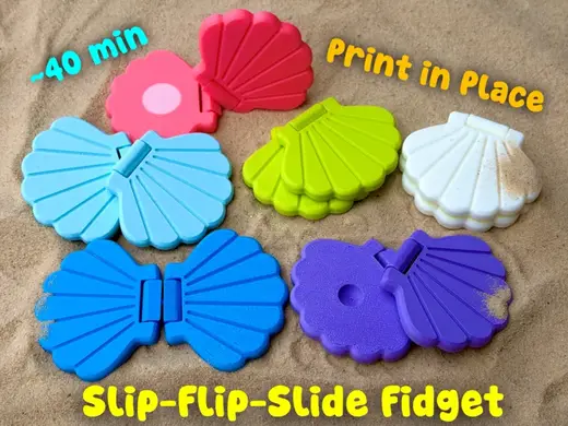 Sensory Seashell Slider + Flip Fidget Toy (40 min)