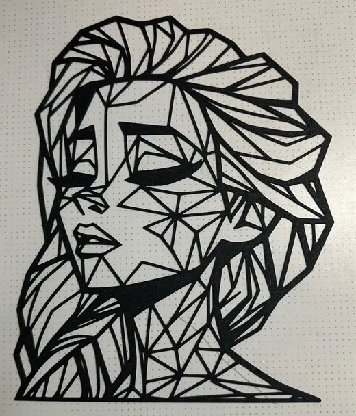 Elsa / Eiskönigin (Frozen) LineArt / WallArt