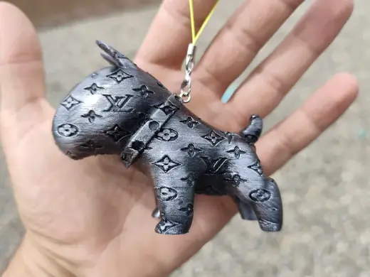 Louis Vuitton Bull Terrier Keychain