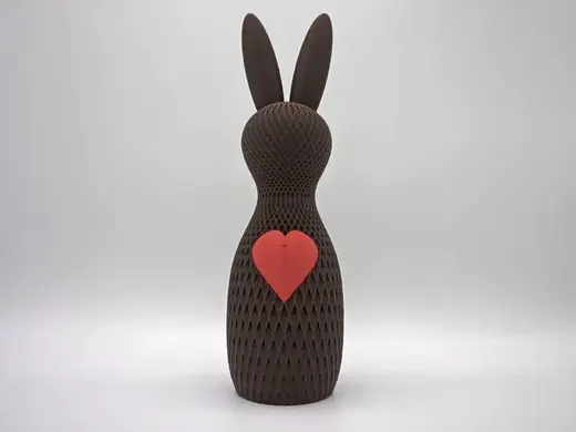 Modern Easter Bunny With Heart–Decorative Figurine