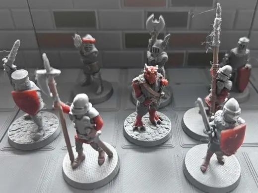 Knight Minis in colour no supports