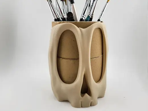 Spools recycling pen brush tool holder Cardboard
