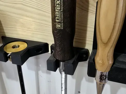 Narex mortise chisel wall holder