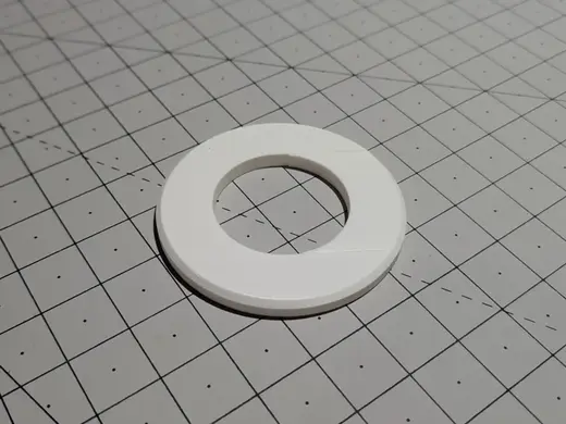 Split Flange Snap-On Escutcheon for 2" PVC Pipe