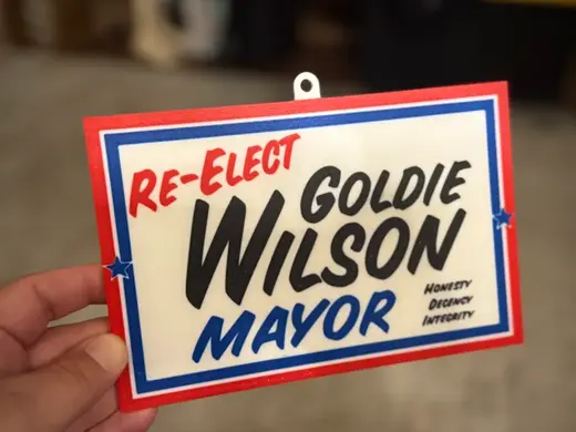 Back To The Future - Re Elect Goldie Wilson Sign