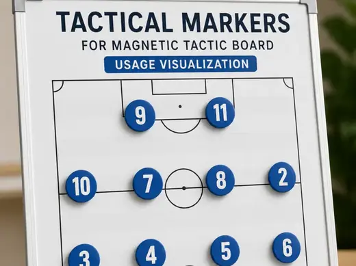 Tactical Soccer Markers for Magnetic Coach Boards