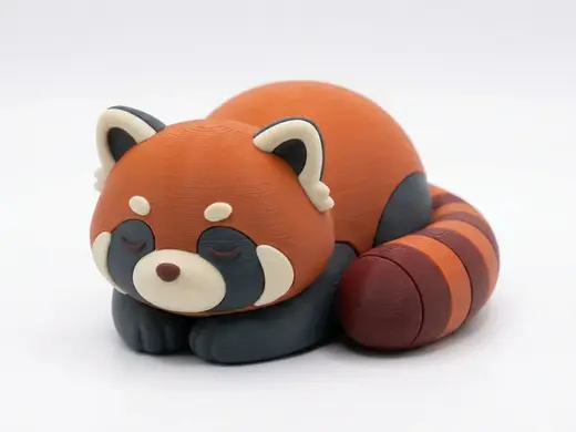 Cute Red Panda Desk Figure