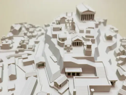 Ancient Greek city model of Athens