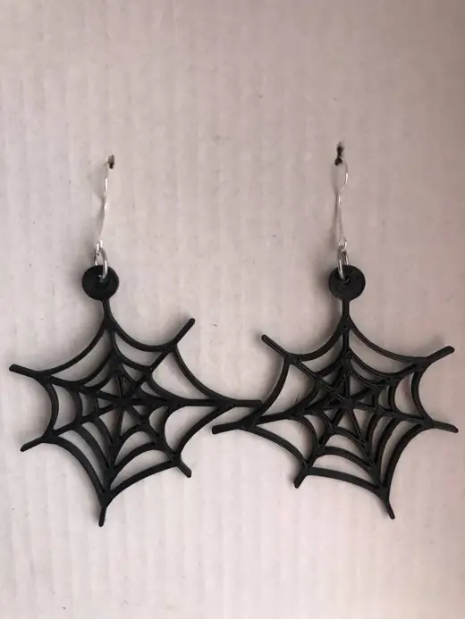 Earring pendant spiderweb aro keychain