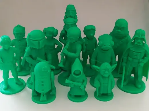 Star Wars New hope cartoon-style figures Fan art