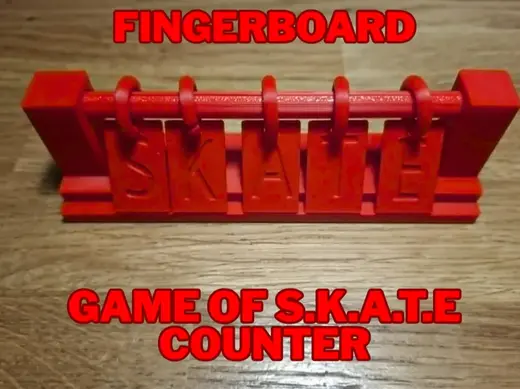 Fingerboard game of S.K.A.T.E counter