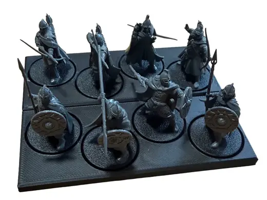 Kings of War Movement Tray - Round Base, Magnet