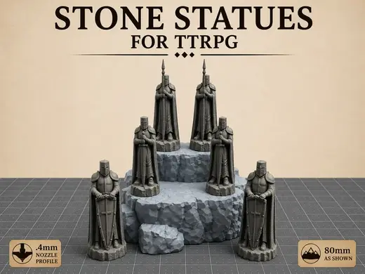 Stone Statues - TTRPG Scatter Terrain