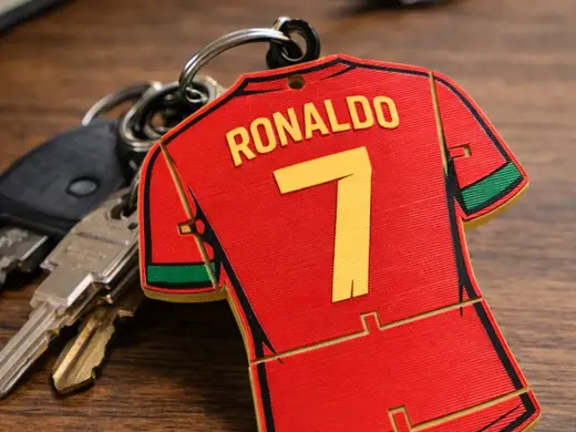 CR7 Portugal Jersey Keychain / Bag Charm