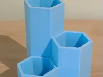 Hexagon Desk Pencil Holder