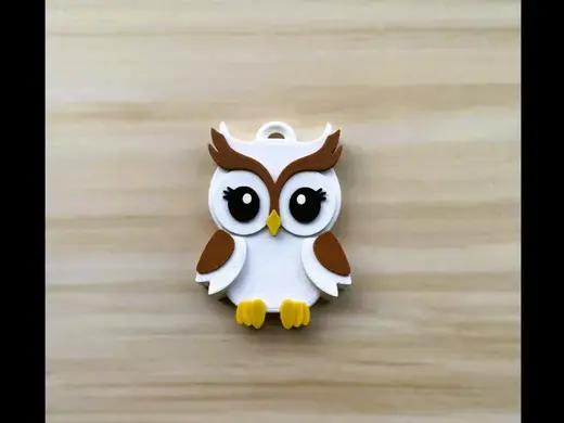 Owl Keychain (girl)