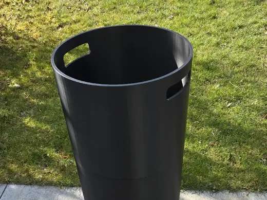 Rohr für gelben Sack (damit mehr rein passt)