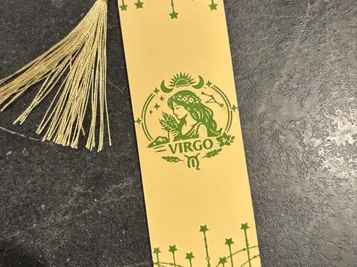 Virgo Zodiac Sign Bookmark Hueforge