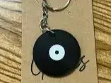 Keychain vinyl disk with NFC tag