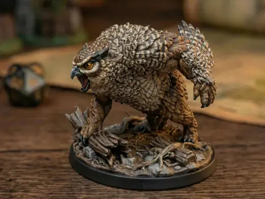 The Owlbear Ancient Guardian (50mm Base) - V2