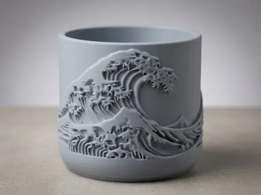 Hokusai Wave: Vaso e Portaoggetti Multiuso