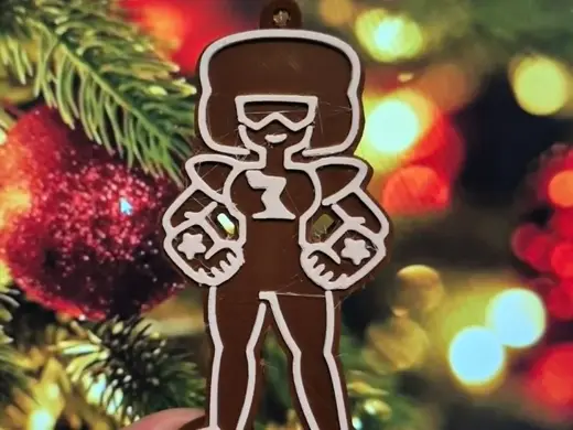 Garnet Steven Universe Gingerbread Ornament