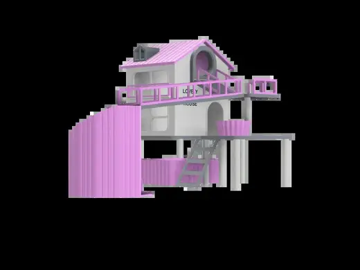 仓鼠空中步道套装玩具小屋Hamster Pet House Skywalk Suite Joy