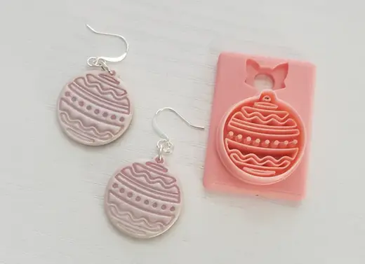 Mini Christmas Ornament PolymerClay Earring Cutter