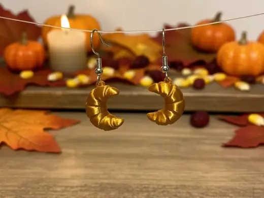 Ear-resistibly Flaky: Crescent Roll Earrings