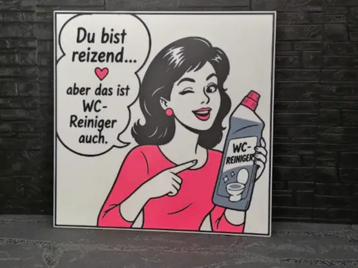 Kühlschrankmagnet Schild "Du bist Reizend"
