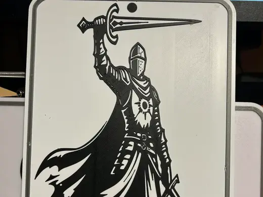 knight with swords