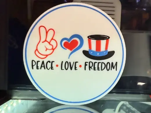 PEACE - LOVE - FREEDOM COASTER