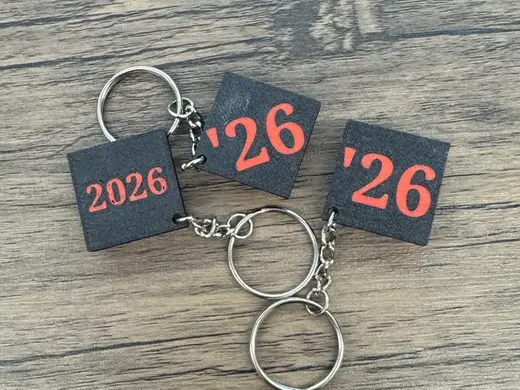 Class of 2026 grdauation cap keychain