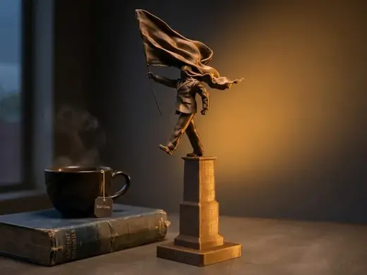 Banksy Tribute Statue - Blind Patriotism Sculpture