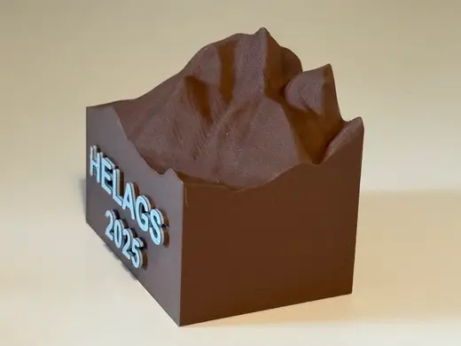 Helags mountain Sweden. Topography souvenir