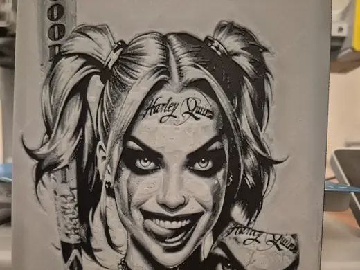 Harley quinn tongue hueforge