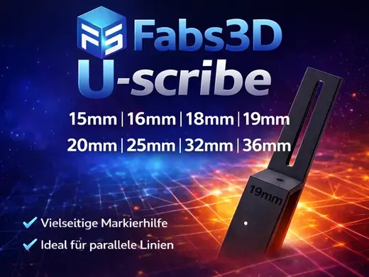 U-Scribe jig Anreißwerkezug 16mm, 18mm, 19mm, 36mm