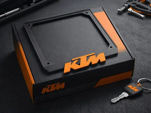 KTM Style - EU Motorcycle License Plate Frame